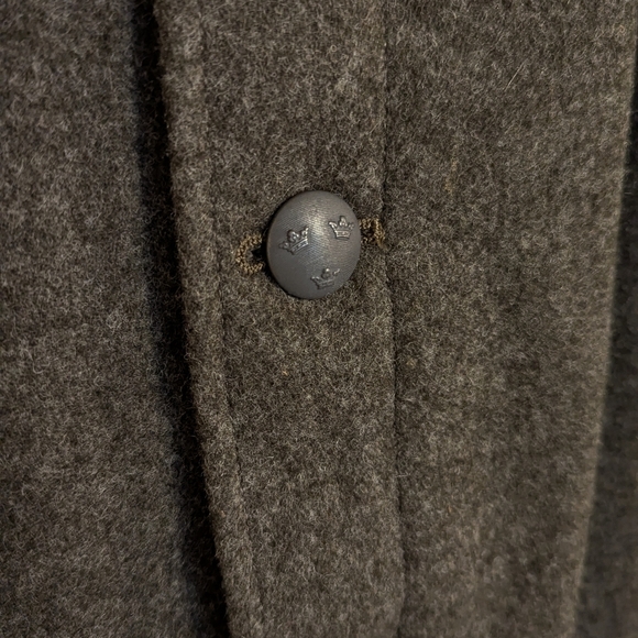 Vintage Swedish Military Wool Field Jacket sz L - Picture 3 of 8